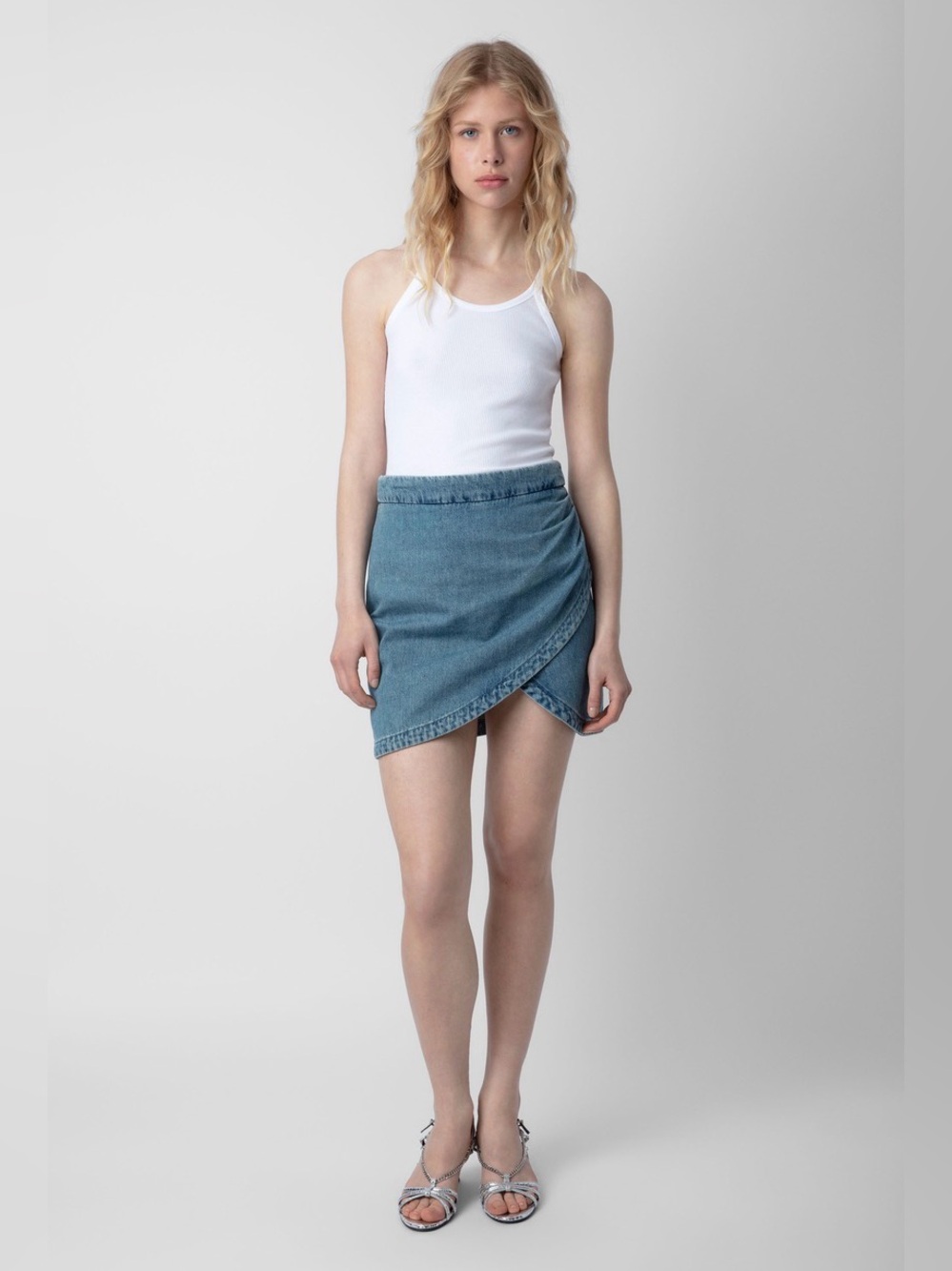 Zadig & Voltaire Julipe Denim Mini Skirt. Size 36